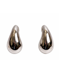 Liquid Silver Teardrop Earrings