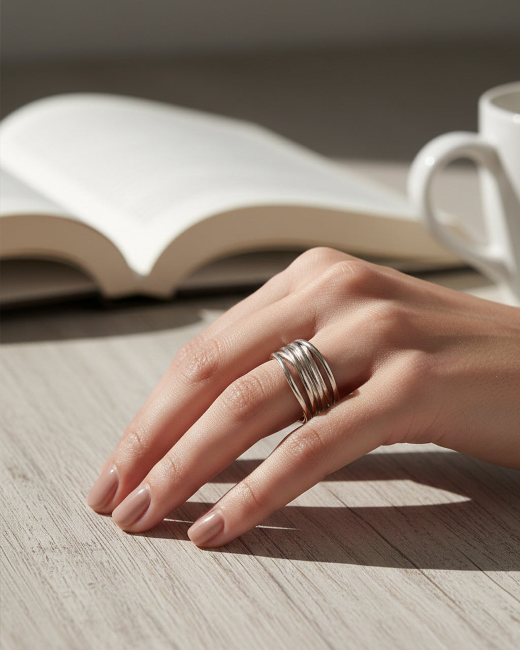 The Silver Caged Ring