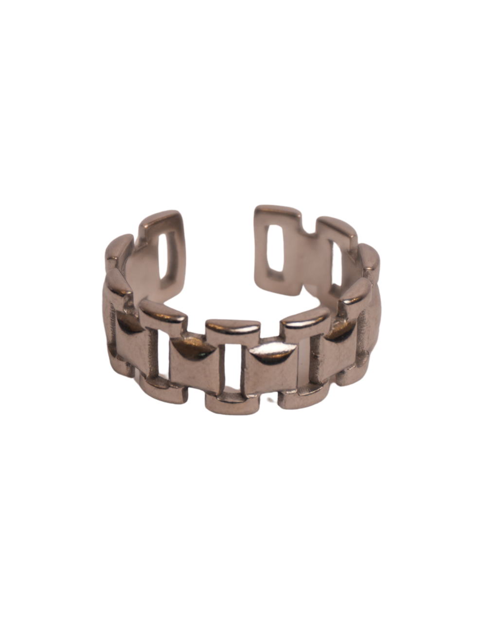 Silver Link Ring