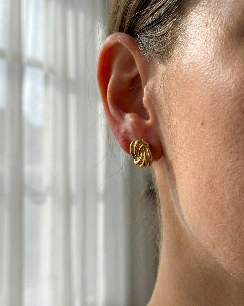 Golden Twist Studs