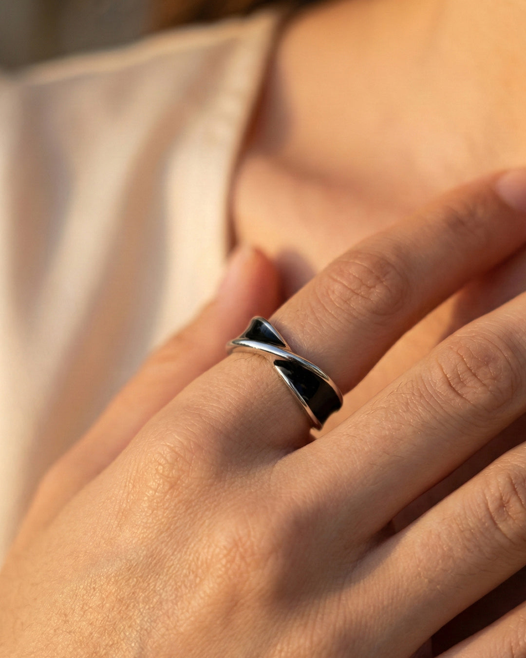 midnight luxe crossover ring