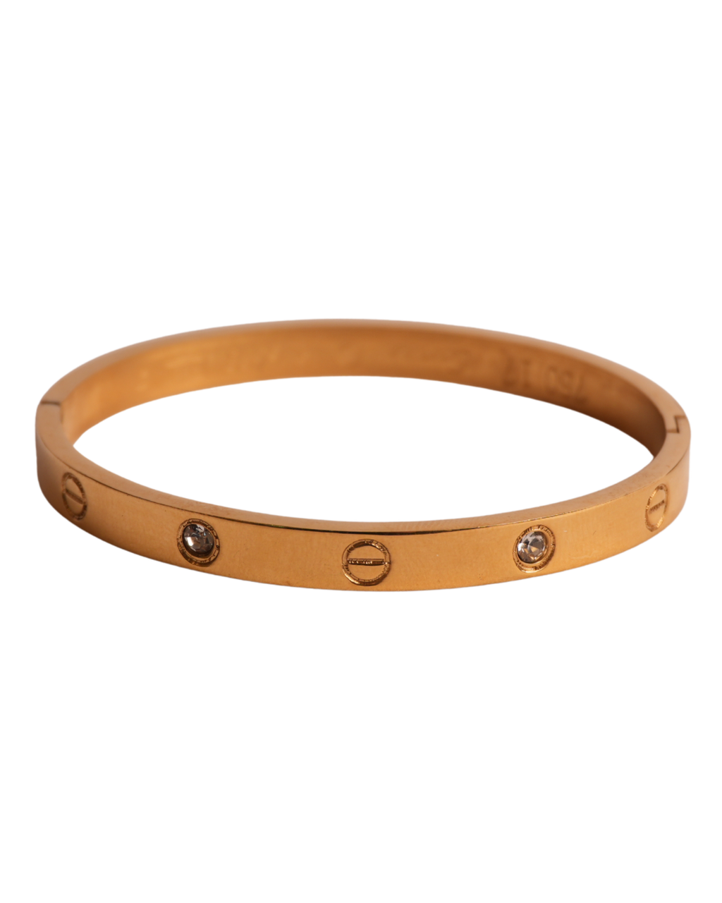 Gold Screw Bangle