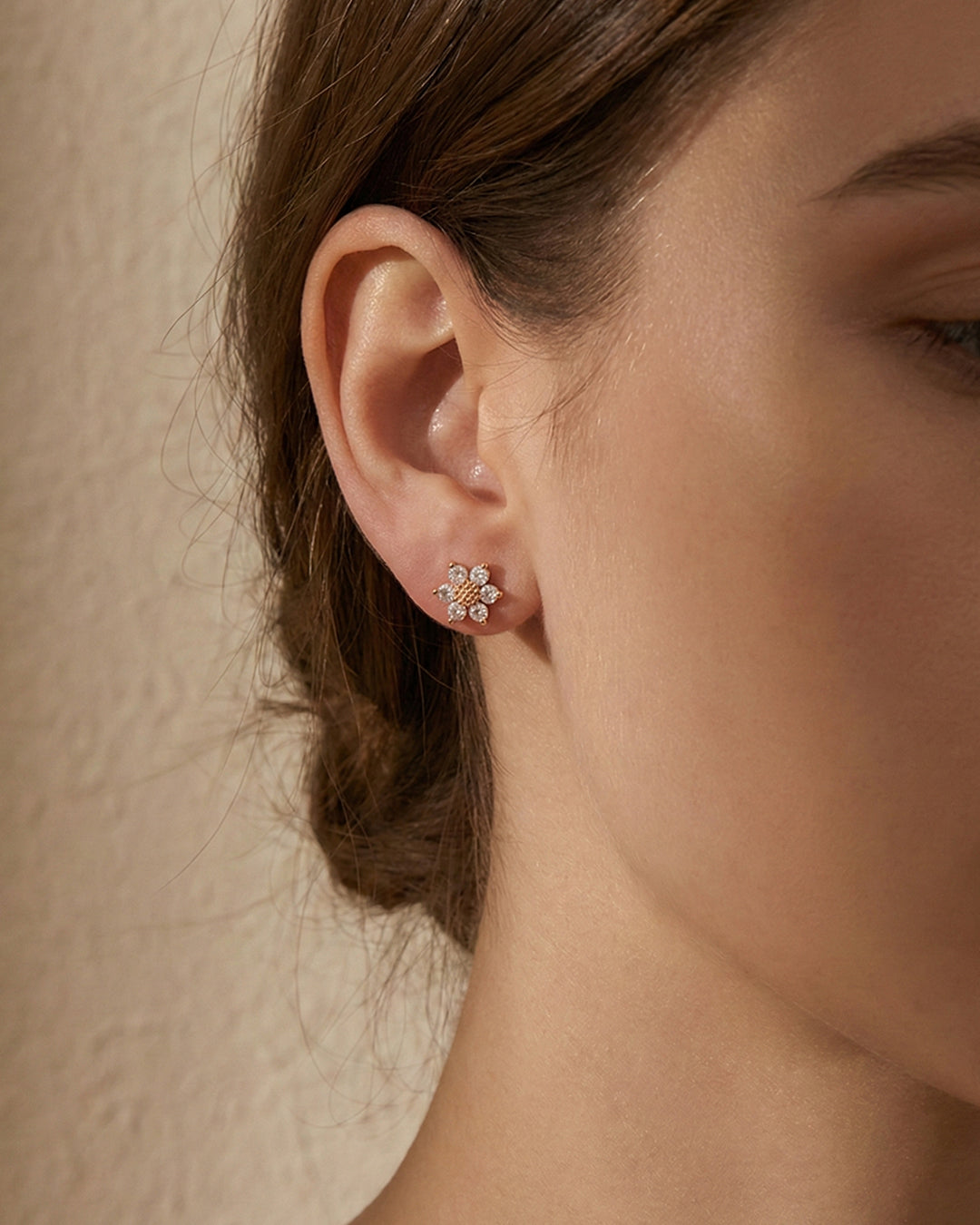 Crystal Bloom Stud Earrings