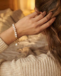 Pearl Charm Toggle Bracelet