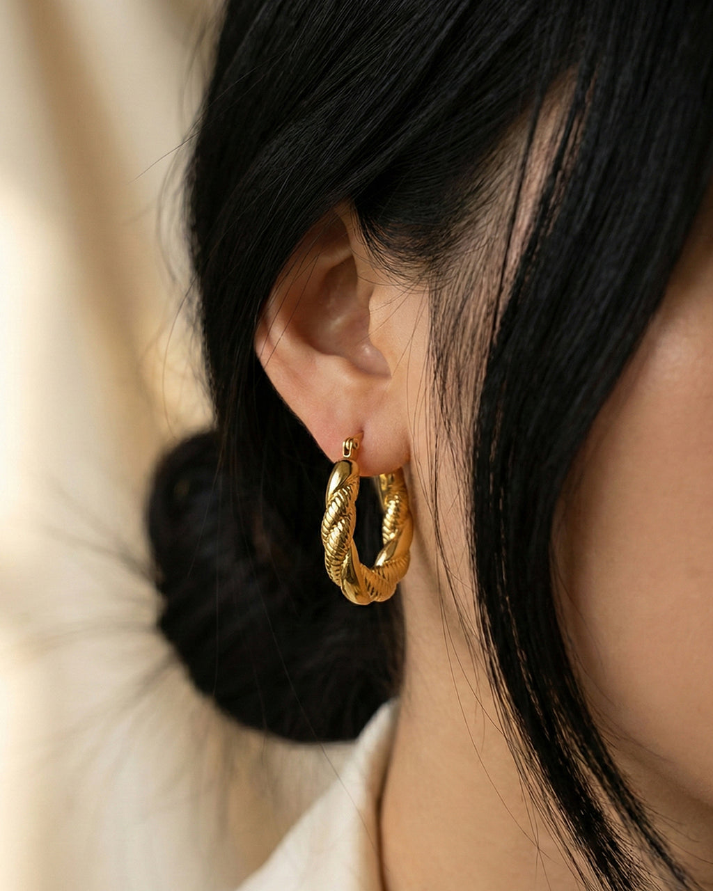 Thick Twisted Rope Hoops