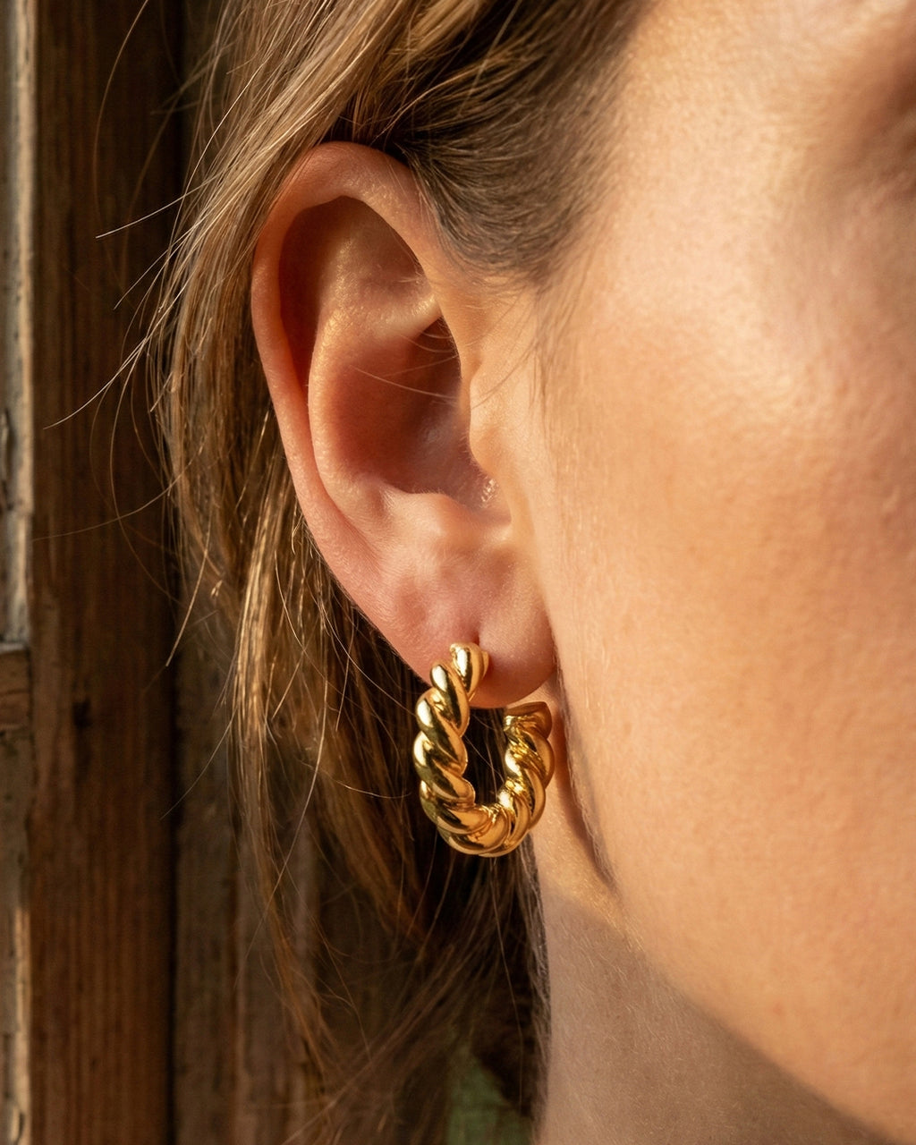 Tapered Croissant Hoops