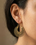 Intricate Tribal Mandalla Hoops