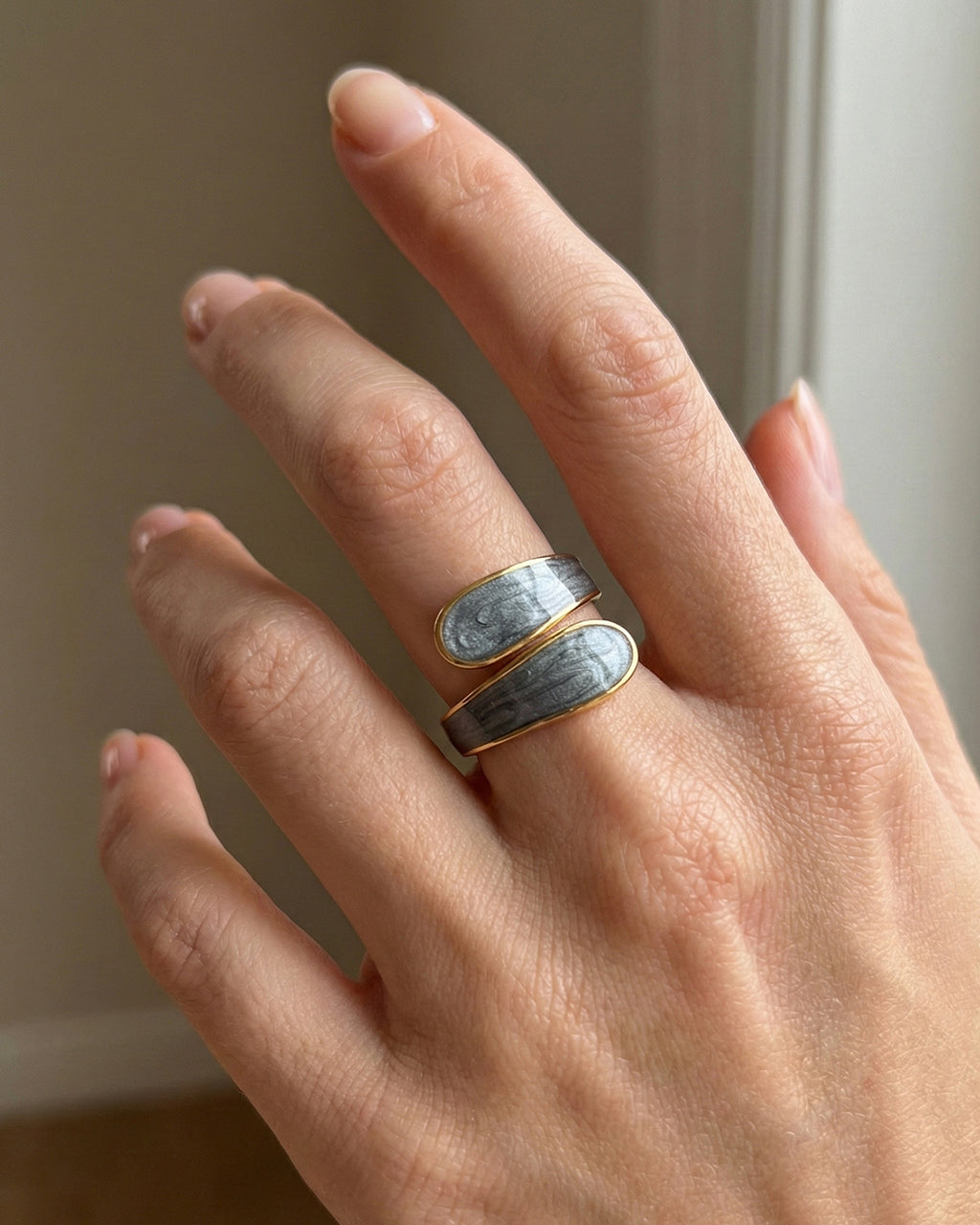 Dual Stone Wrap Ring