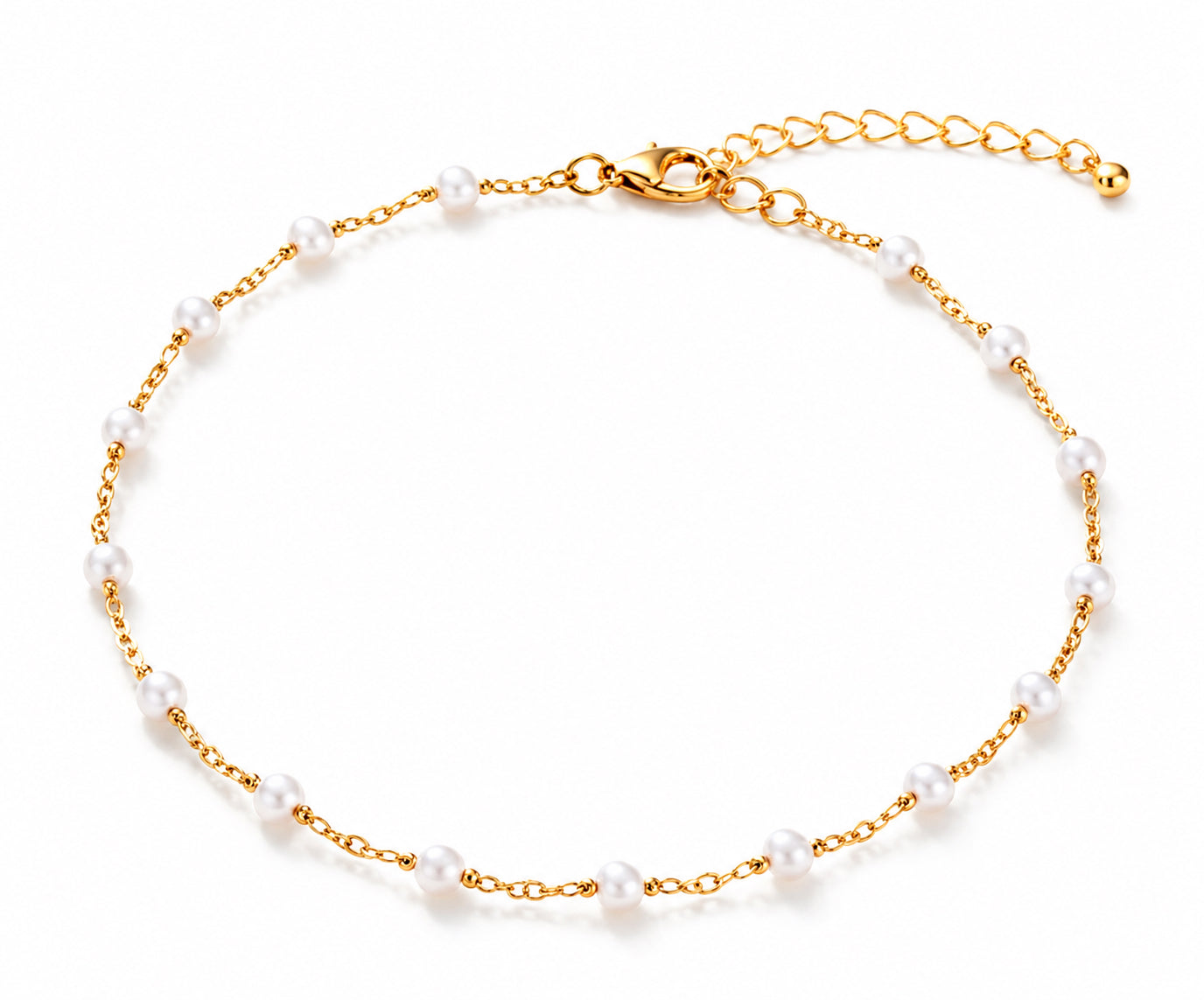 White pearl Anklet