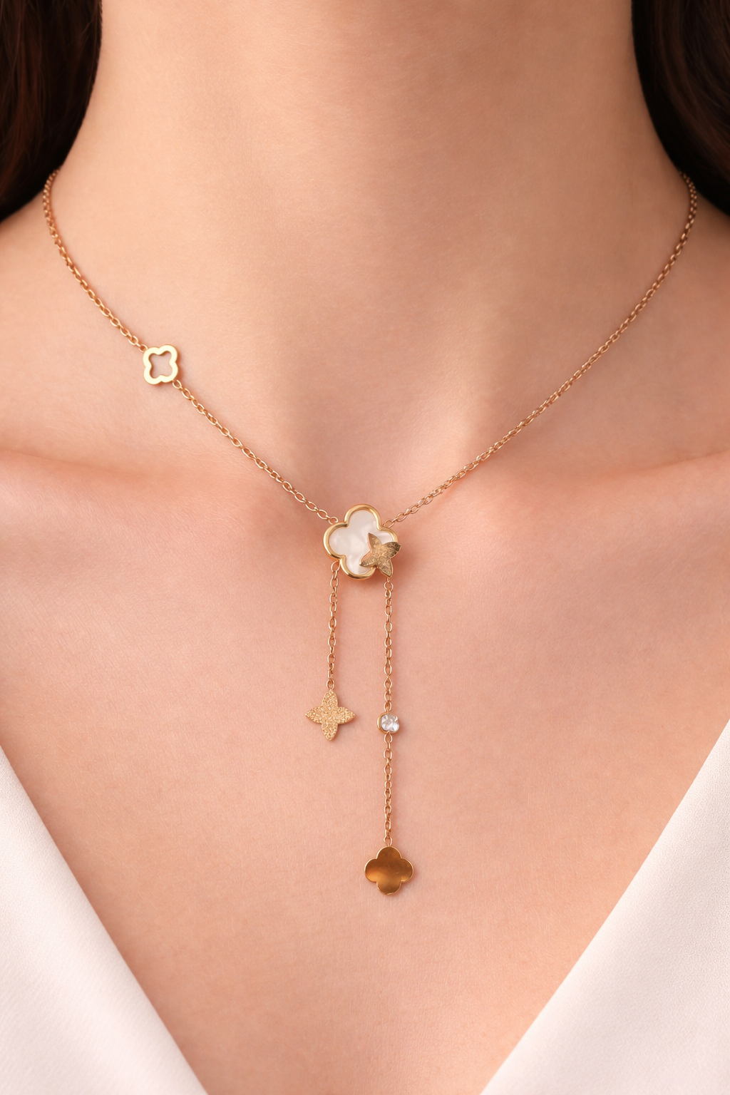 Clover Drop Necklace