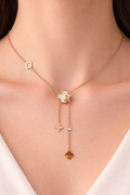 Clover Drop Necklace