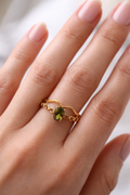 Green Stone Ring