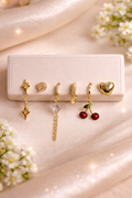 Star & Cherry Earring Set