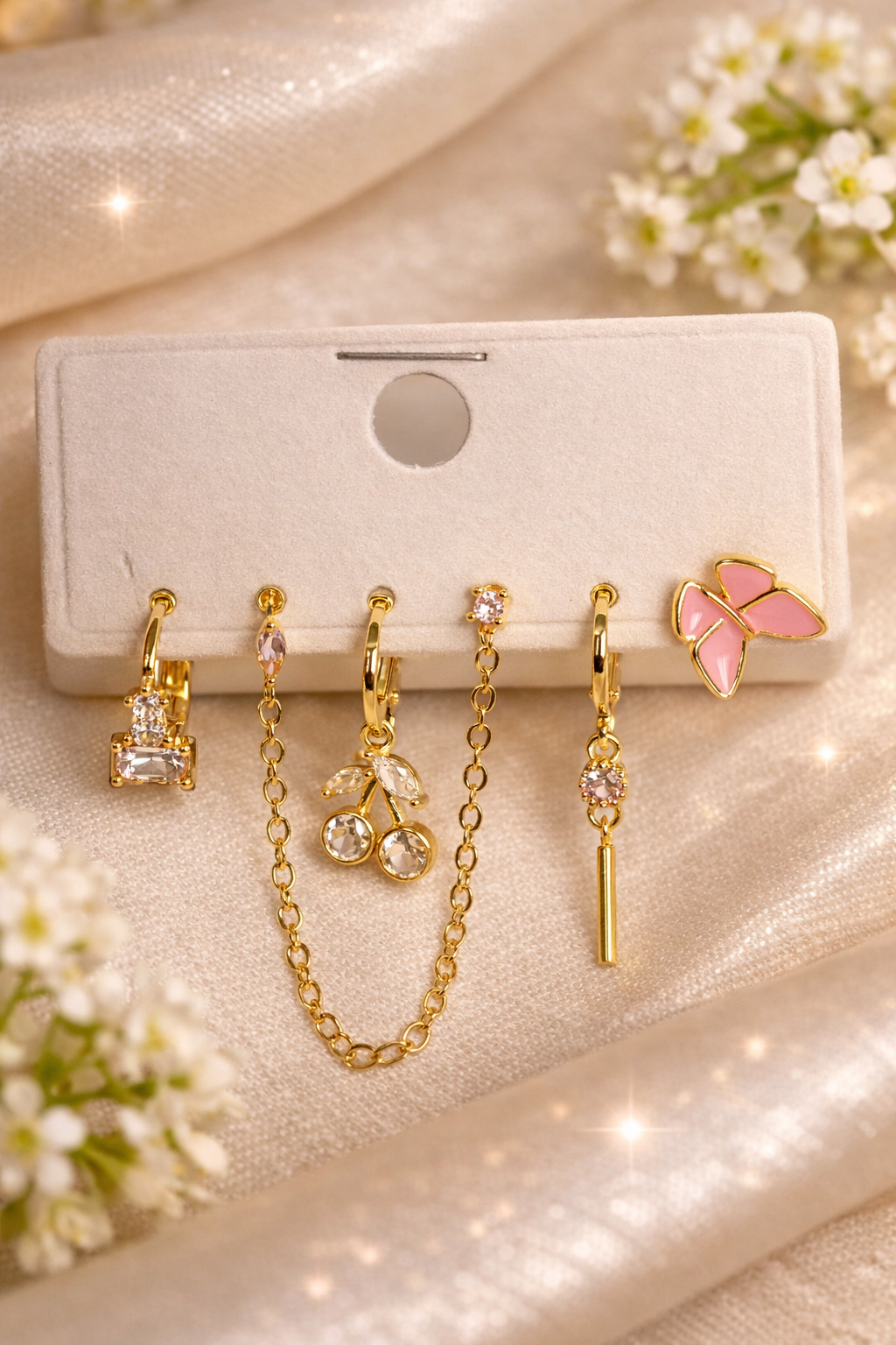 Butterfly & Blossom Earring Set