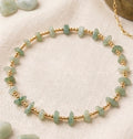 Jade & Gold Anklet