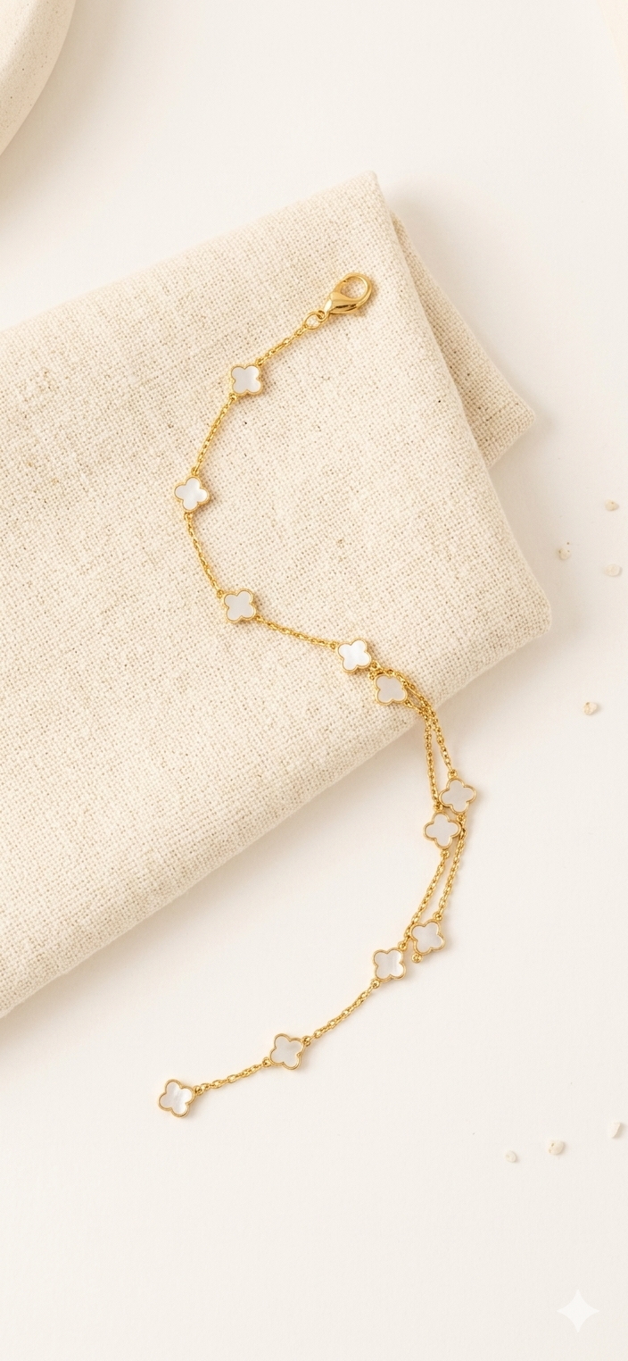 White Clover Anklet
