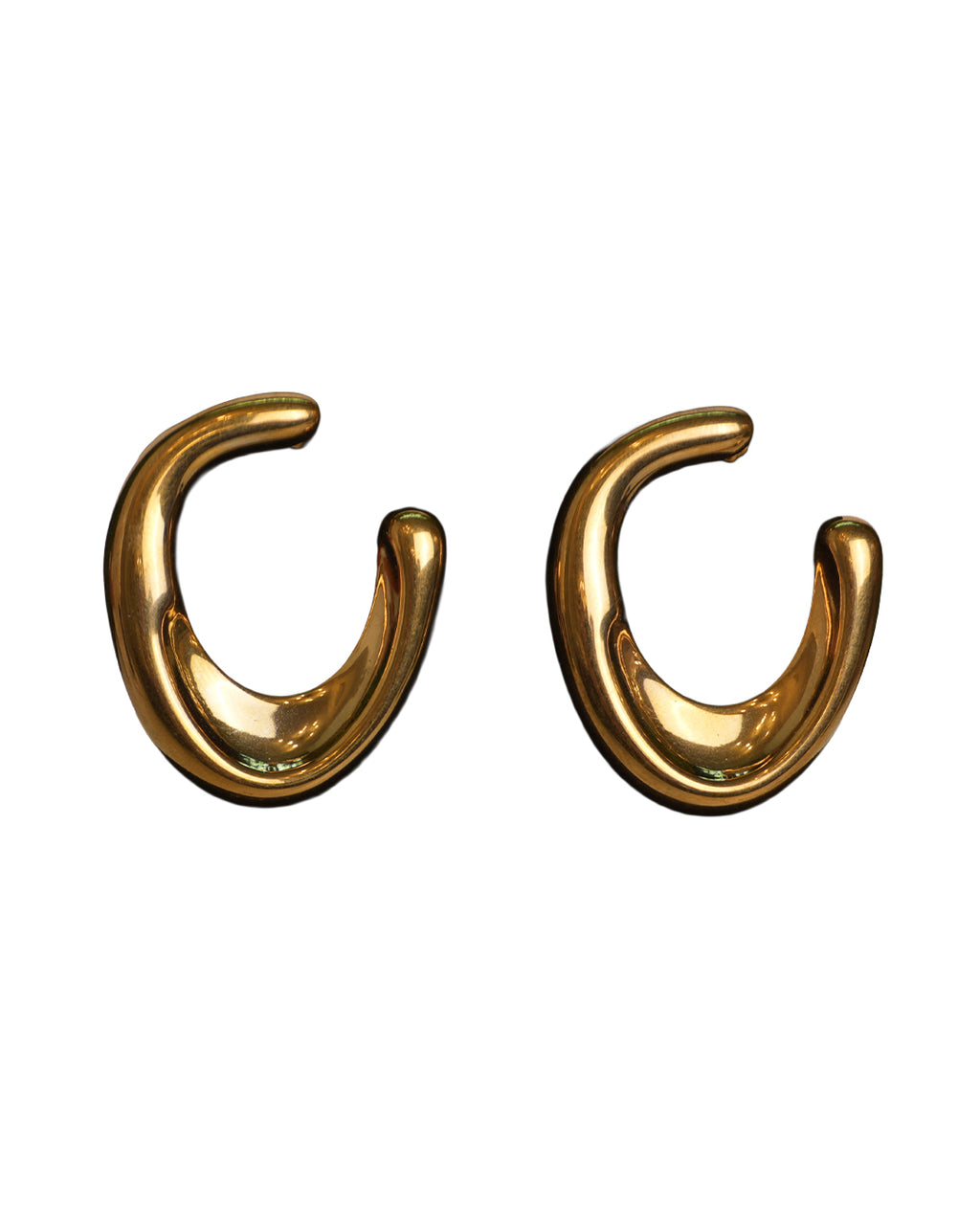 Chunky Gold Hoop Earrings
