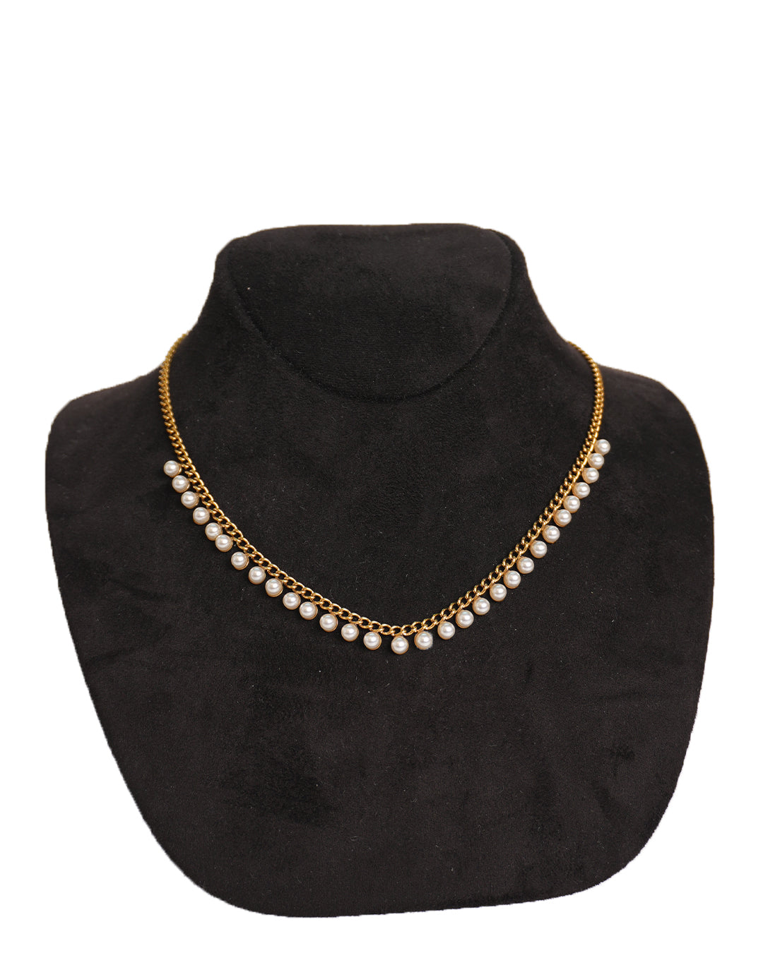 Pearl Drape Chain Necklace