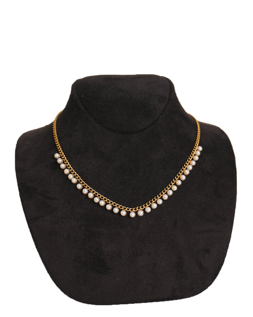 Pearl Drape Chain Necklace