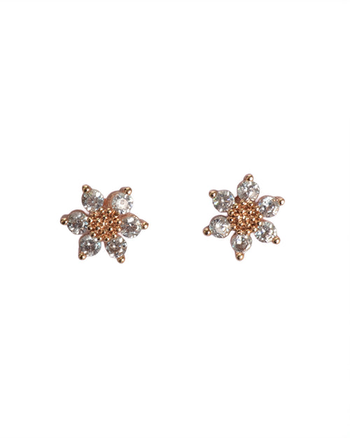 Crystal Bloom Stud Earrings