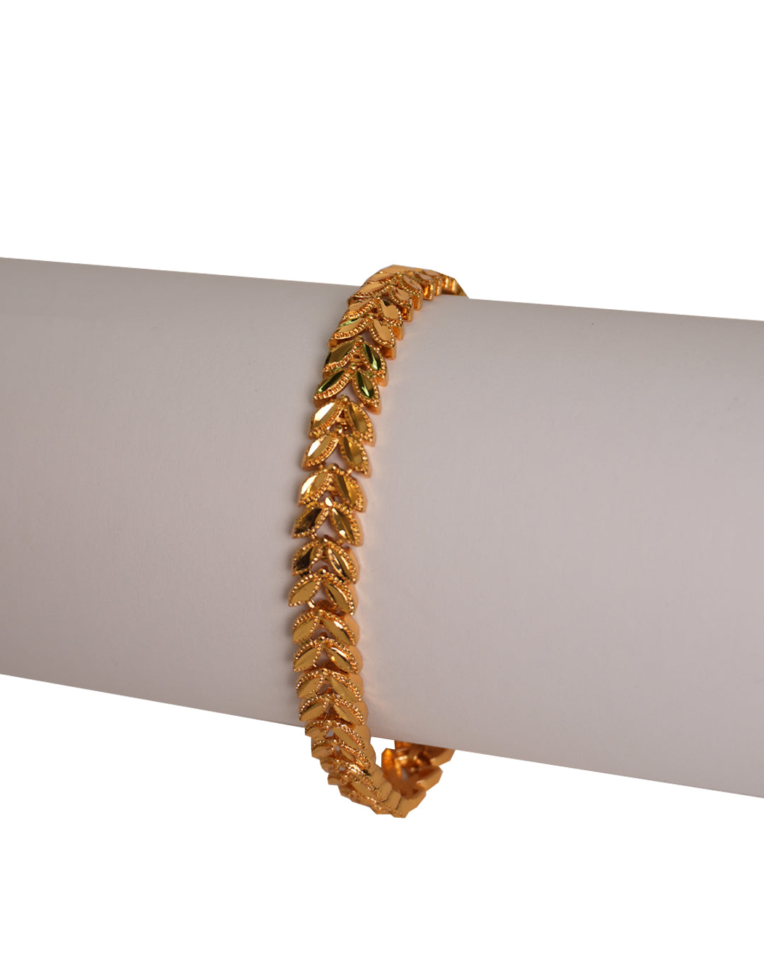 Golden Laurel Chain Bracelet