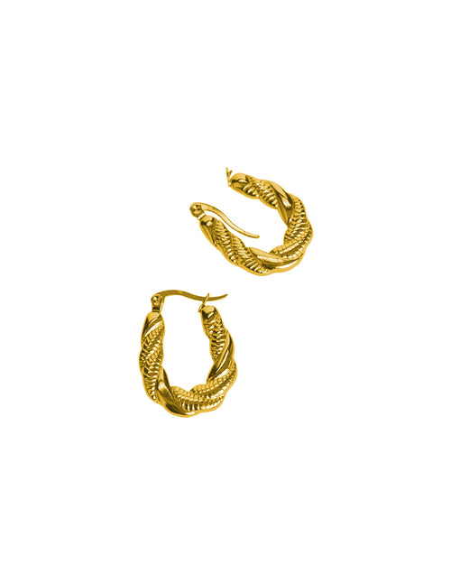 Thick Twisted Rope Hoops