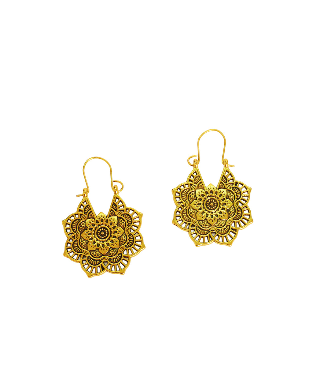 Petal Mandala Drop Earrings
